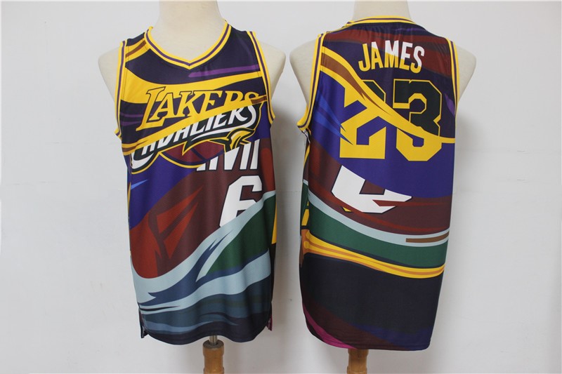 2020 Men Los Angeles Lakers #23 James yellow game Nike new NBA jersey->los angeles lakers->NBA Jersey